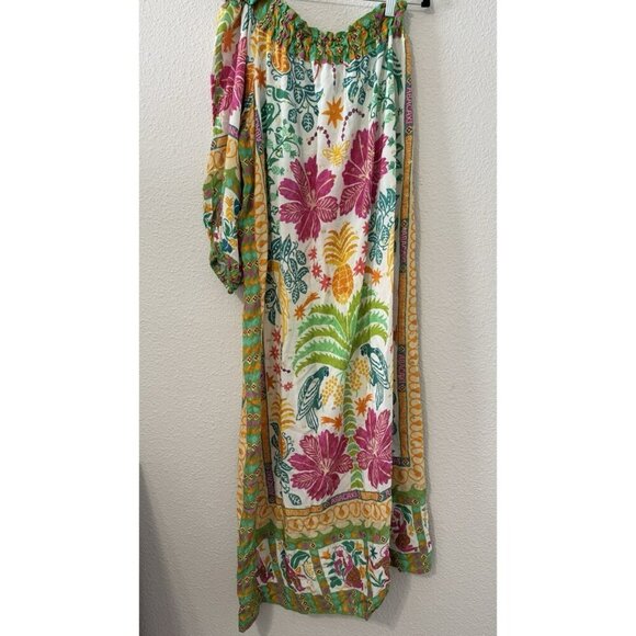 NWT Farm Rio Oasis Summer tropical one shoulder oversized floral dress-Small - Picture 4 of 12